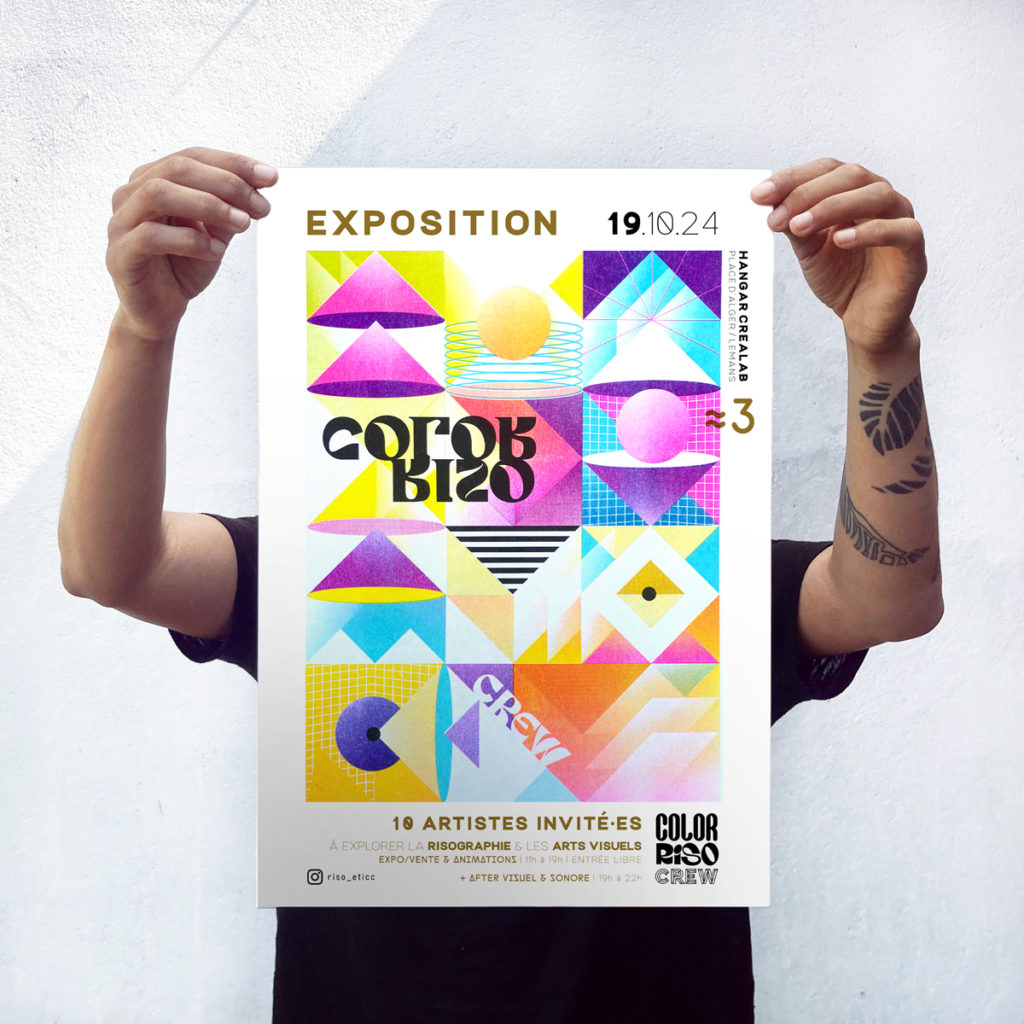 Affiche exposition color riso crew 3